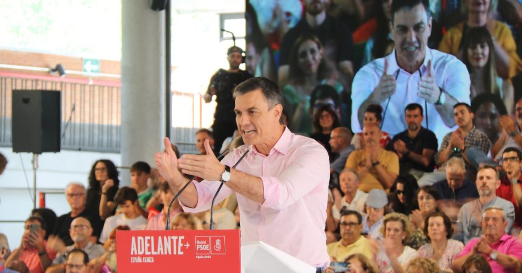 Pedro Sánchez a l'obertura de la campanya del PSOE (Roger Pi de Cabanyes, ACN)