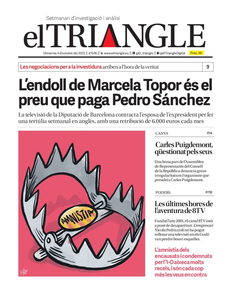 L’endoll de Marcela Topor és el preu que paga Pedro Sánchez
