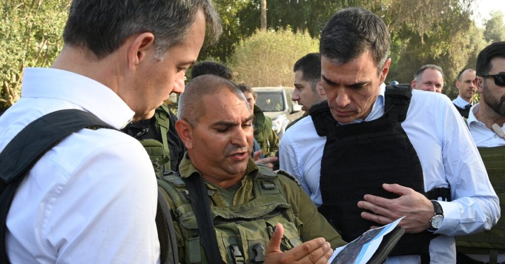 El president espanyol, Pedro Sánchez, durant el seu viatge a Israel i Palestina (Moncloa)