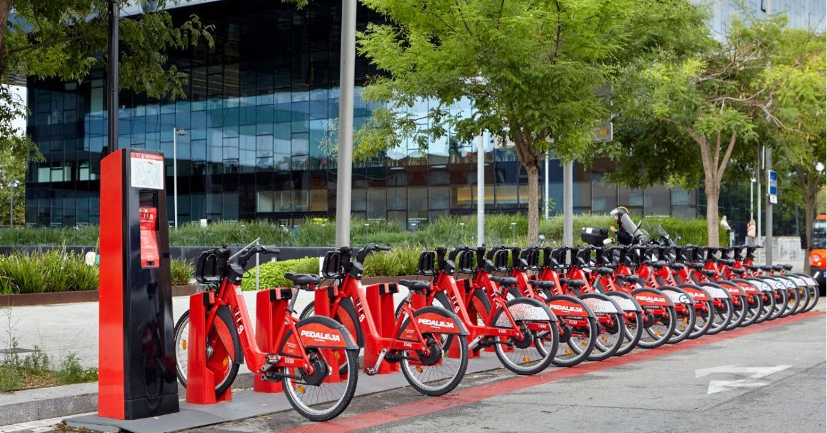 Una estació de servei de Bicing (Ajuntament de Barcelona)