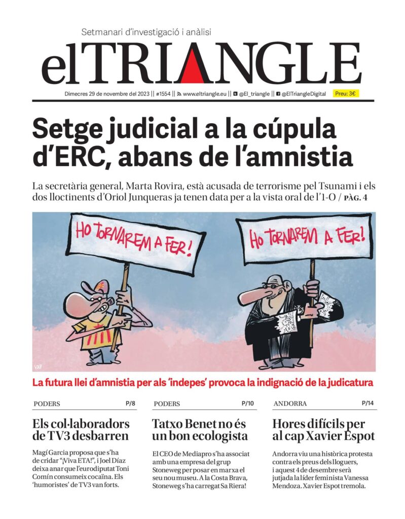 Setge judicial a la cúpula  d’ERC, abans de l’amnistia