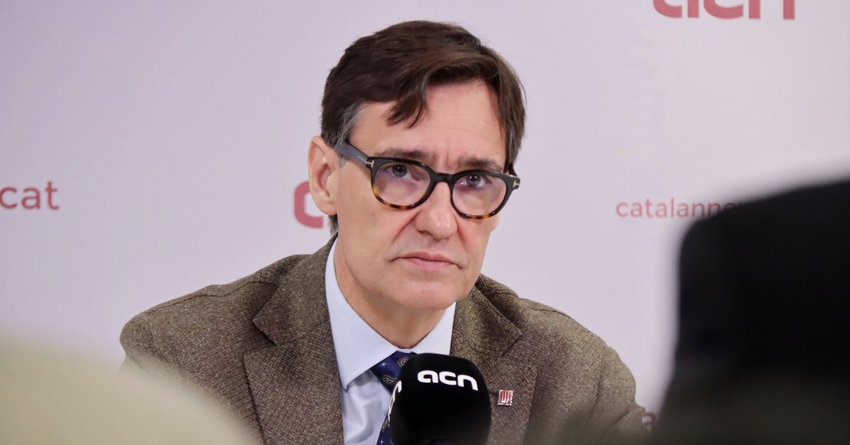El primer secretari del PSC i cap de l'oposició, Salvador Illa, en una entrevista a l'Agència Catalana de Notícies (Francesc Voltas, ACN)