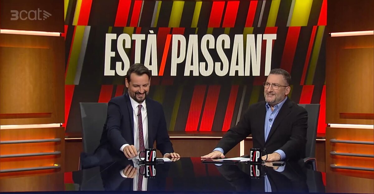 Òscar Andreu i Toni Soler, al programa ‘Està passant’ de TV3, aquest 7 de desembre