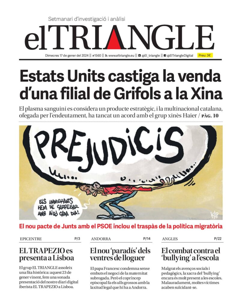 Estats Units castiga la venda d’una filial de Grifols a la Xina