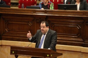 Joan Ignasi Elena, quan era el conseller d'Interior (Parlament de Catalunya)