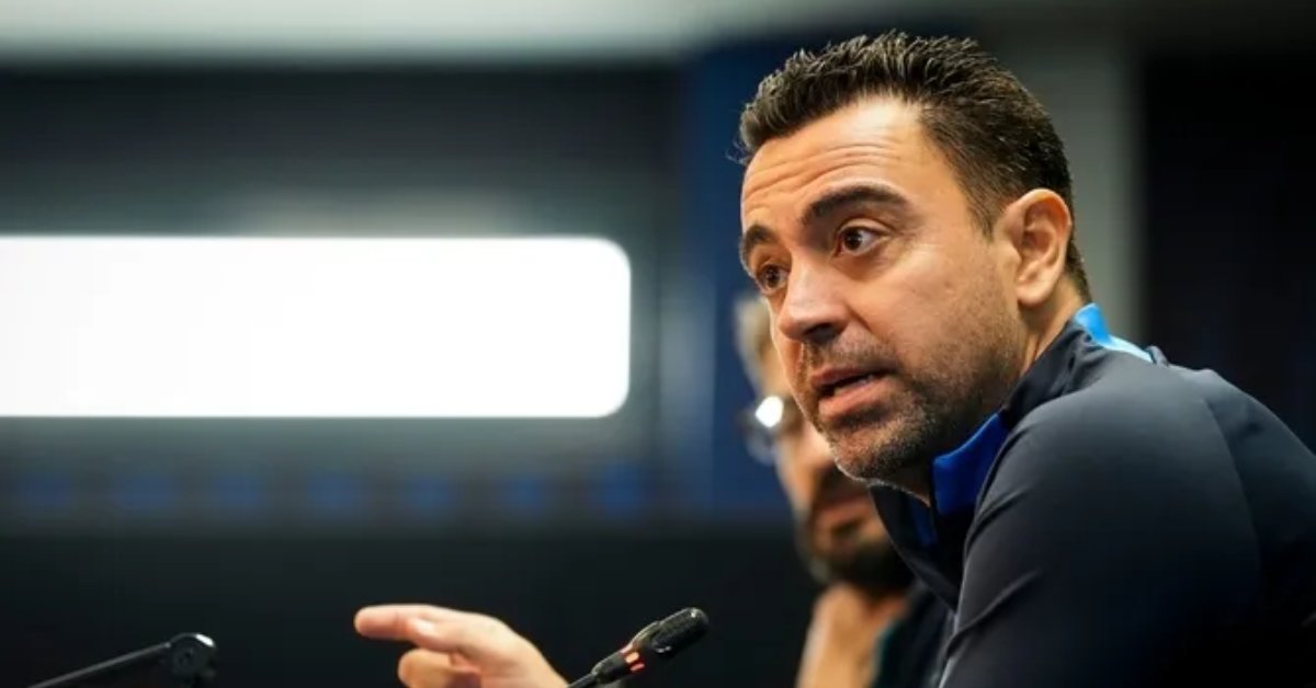 L'entrenador del Barça, Xavi Hernández, durant una roda de premsa (CCMA)