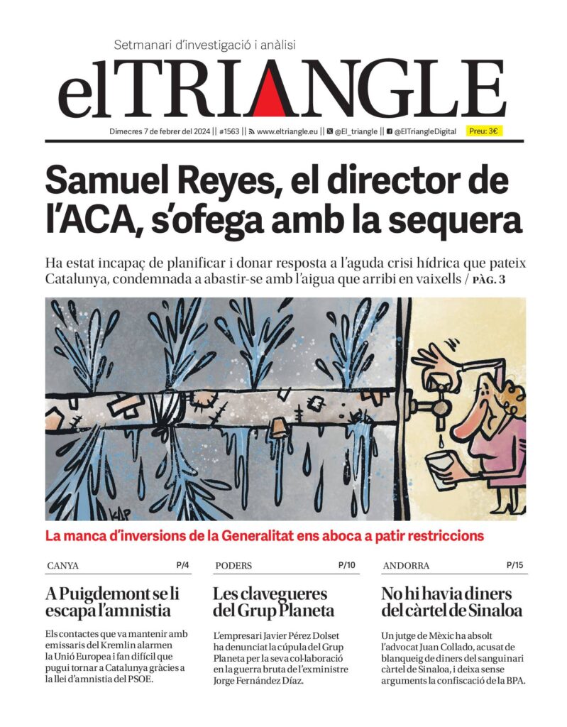 Samuel Reyes, el director de l’ACA, s’ofega amb la sequera