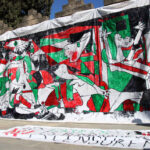 El nuevo mural colgado en la plaza Octavià de Sant Cugat del Vallès (Albert Hernàndez, ACN)