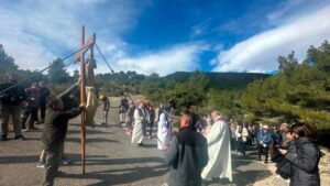 Un momento de la procesión para pedir que llueva (Diari de Tarragona)