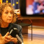 La consellera de Territorio, Ester Capella, durante una entrevista (Albert Hernàndez, ACN)