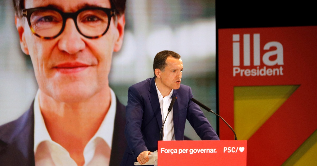 El candidat del PSC per Lleida, Òscar Ordeig (Oriol Bosch y Alba Mor, ACN)