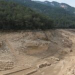 El pantano de Ulldecona por debajo del 4% de su capacidad a principios de abril del 2024 (Ariadna Escoda, ACN)