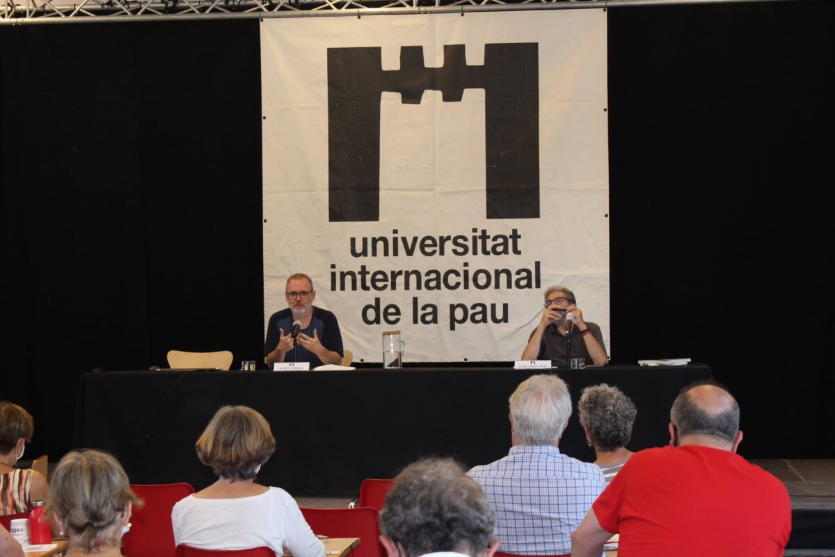 Una sessió de la Universitat Internacional de la Pau, en l’edició de l’any 2021