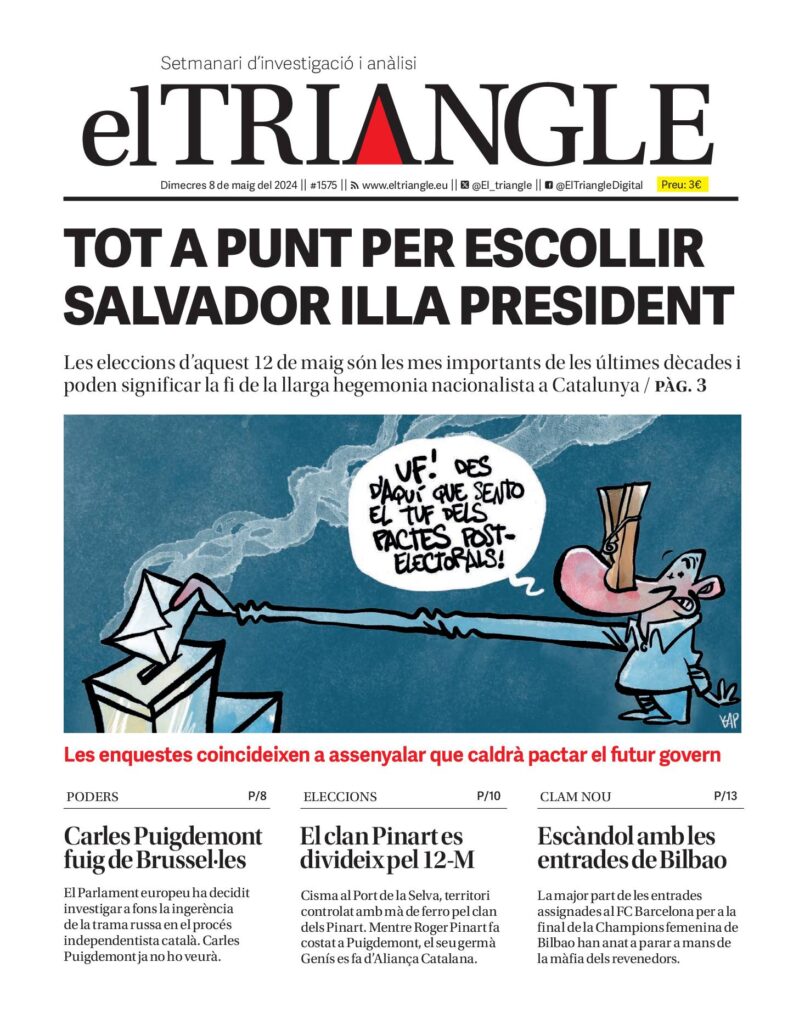 TOT A PUNT PER ESCOLLIR SALVADOR ILLA PRESIDENT