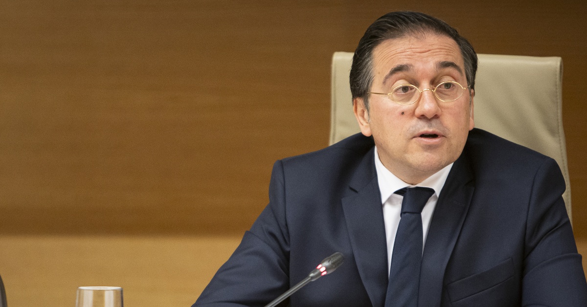 El ministro de Asuntos Exteriores, José Manuel Albares, en la Comisión de Exteriores (Congreso de los Diputados)