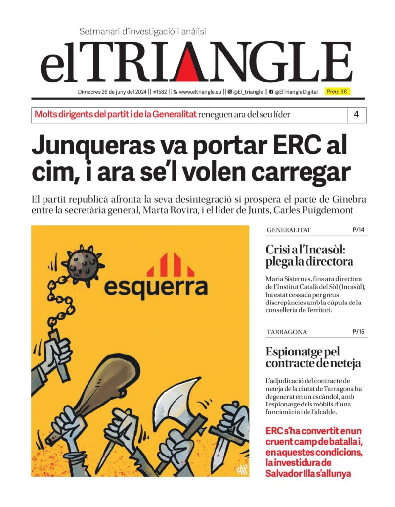 Junqueras va portar ERC al cim, i ara se’l volen carregar
