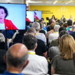 La secretaria general de ERC, Marta Rovira, ha participado en la reunión del Consejo Nacional de los republicanos por videoconferencia (Marc Puig, ERC)