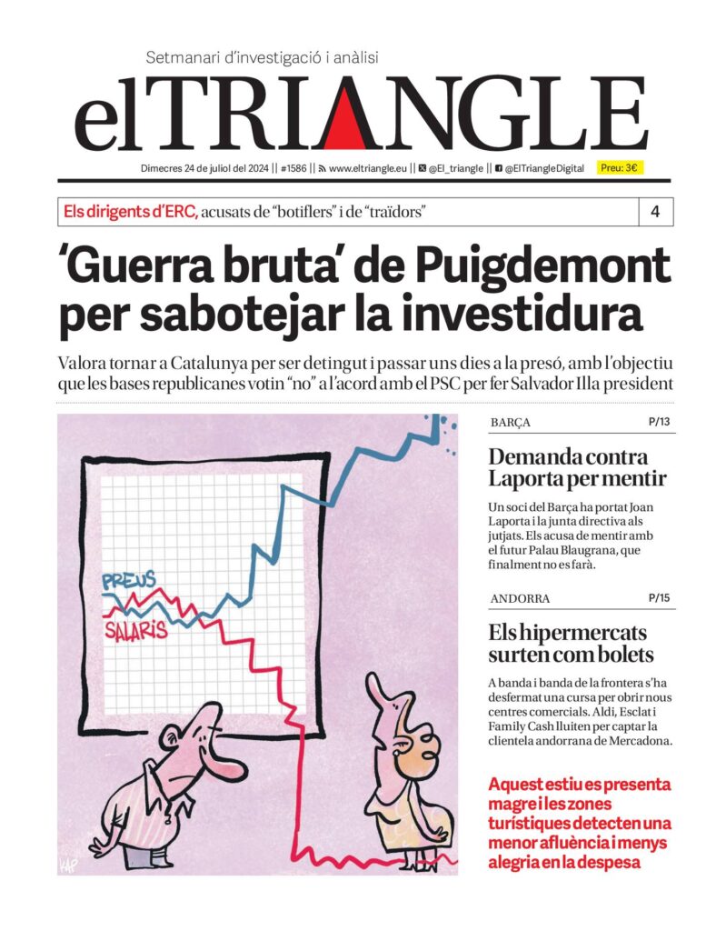 «Guerra bruta» de Puigdemont per sabotejar la investidura