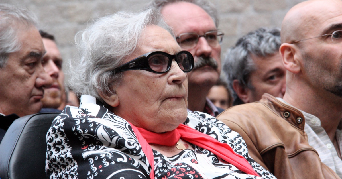 Neus Català, supervivent catalana del camp de concentració nazi de Ravensbrück, en una imatge de l'any 2010 (ACN)