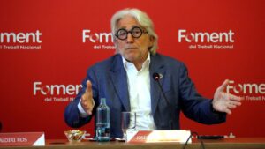 El president de Foment del Treball, Josep Sánchez Llibre, contra l'ampliació de la ZEPA al Baix Llobregat (Lluís Sibils, ACN)