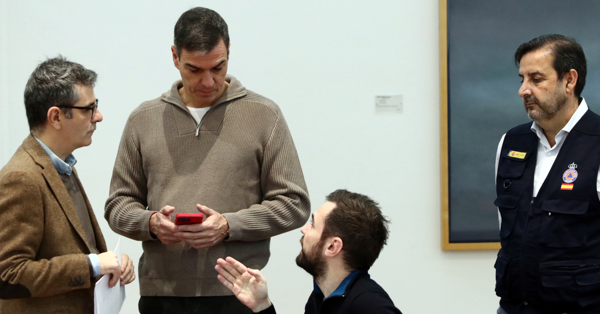 El president del Govern d'Espanya, Pedro Sánchez, ha liderat el comitè de crisi pel seguiment dels efectes de la DANA (Fernando Calvo, ACN)
