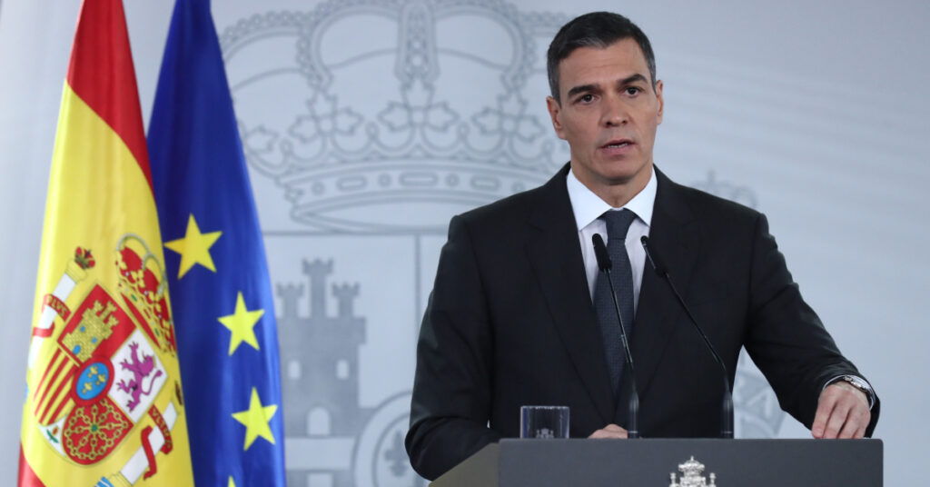 Comparecencia del presidente del Gobierno de España, Pedro Sánchez (Fernando Calvo, La Moncloa)