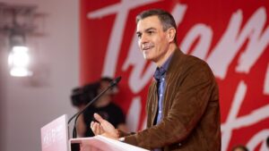 El presidente del Gobierno de España y secretario general del PSOE, Pedro Sánchez, en Palma (Eugenia Morago, PSOE)