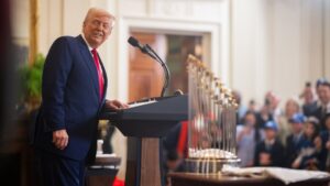 El president dels EUA, Donald Trump, en un acte a la Casa Blanca (ACN)