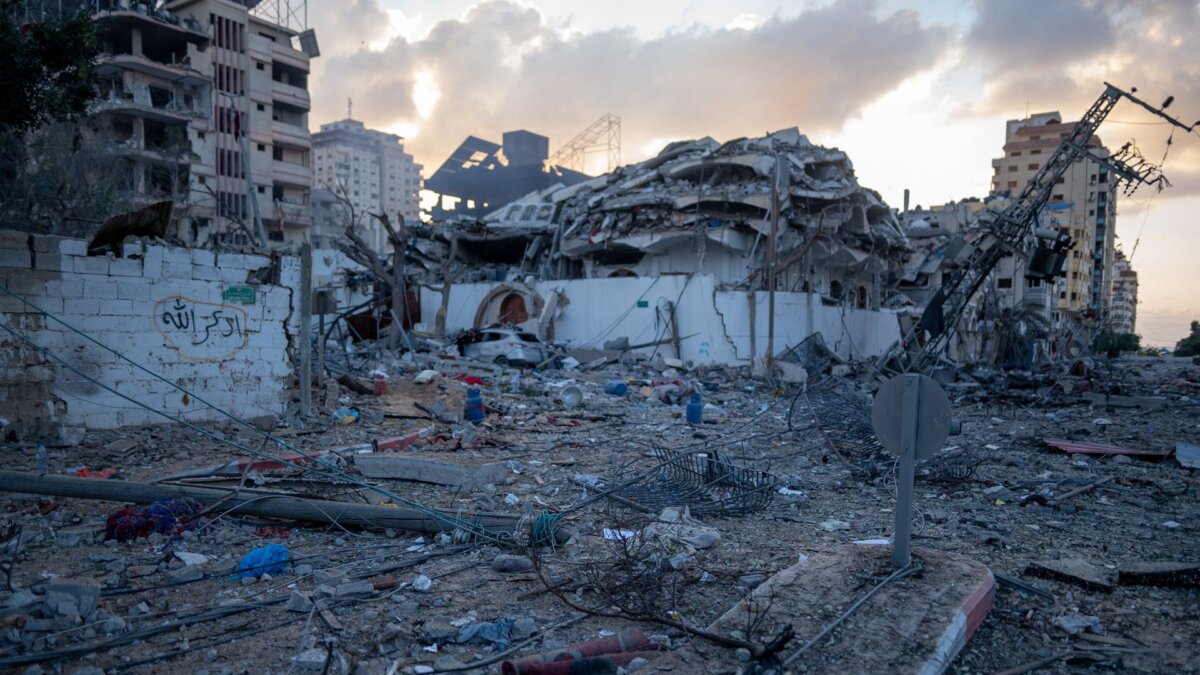 Efectes de la destrucció després d'un bombardeig a Gaza (OMS)