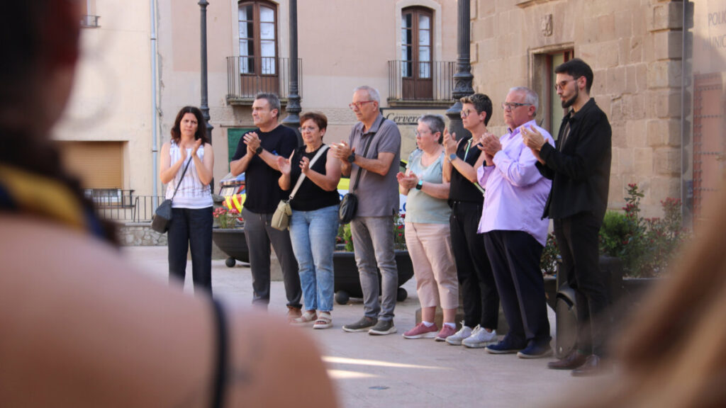 Concentració de rebuig a una agressió homòfoba a Cervera (Alba Mor, ACN)