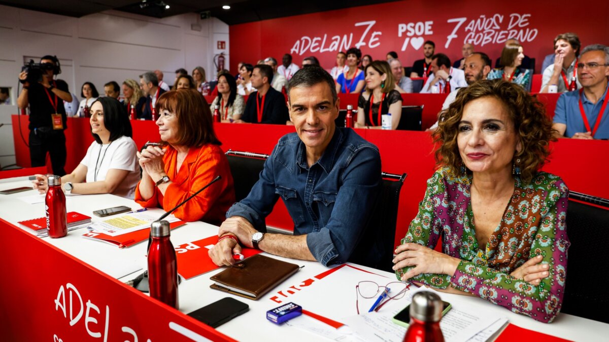 El presidente del Gobierno de España, Pedro Sánchez, durante la reunión del comité federal del PSOE (Pablo Blázquez, ACN)