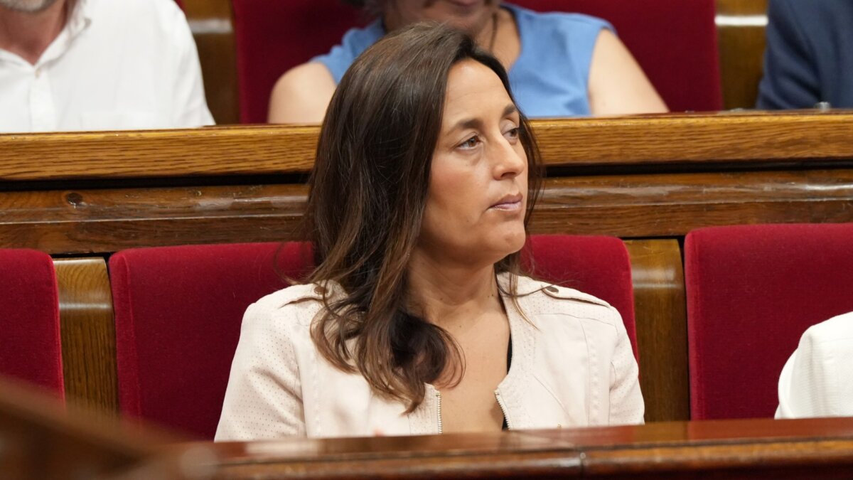 La consellera Esther Niubó durante la sesión de control al Gobierno catalán (Nico Tomás, ACN)
