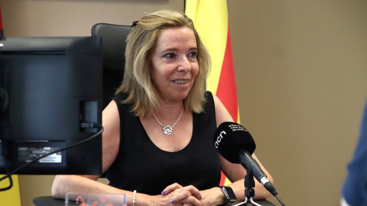 La fiscal jefe provincial de Barcelona, Neus Pujal, en una entrevista con la Agència Catalana de Notícies (Blanca Blay, ACN)