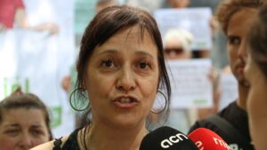 La portavoz de USTEC, Iolanda Segura (María Belmez, ACN)