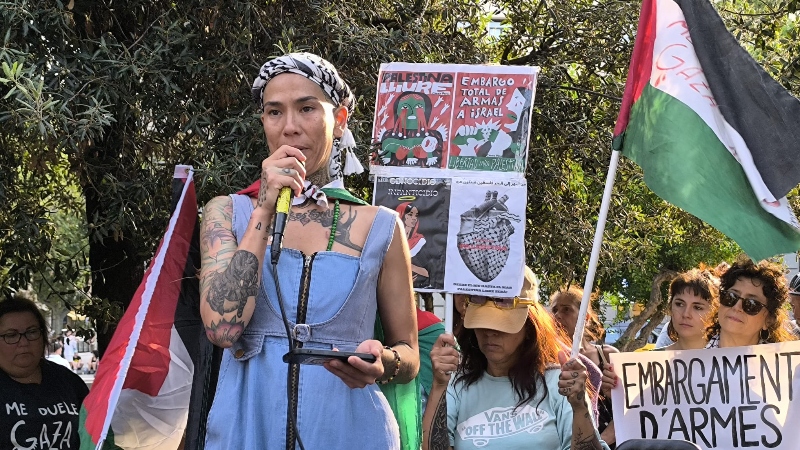 La creadora y productora audiovisual, actriz y activista propalestina Mi Hoa Lee