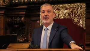 El alcalde Jaume Collboni en el pleno (Norma Vidal, ACN)