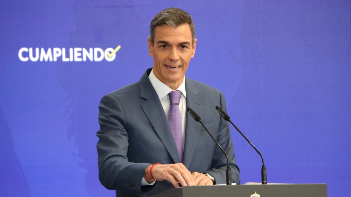 El president del Govern d'Espanya, Pedro Sánchez, a la Moncloa (Miquel Vera, ACN)