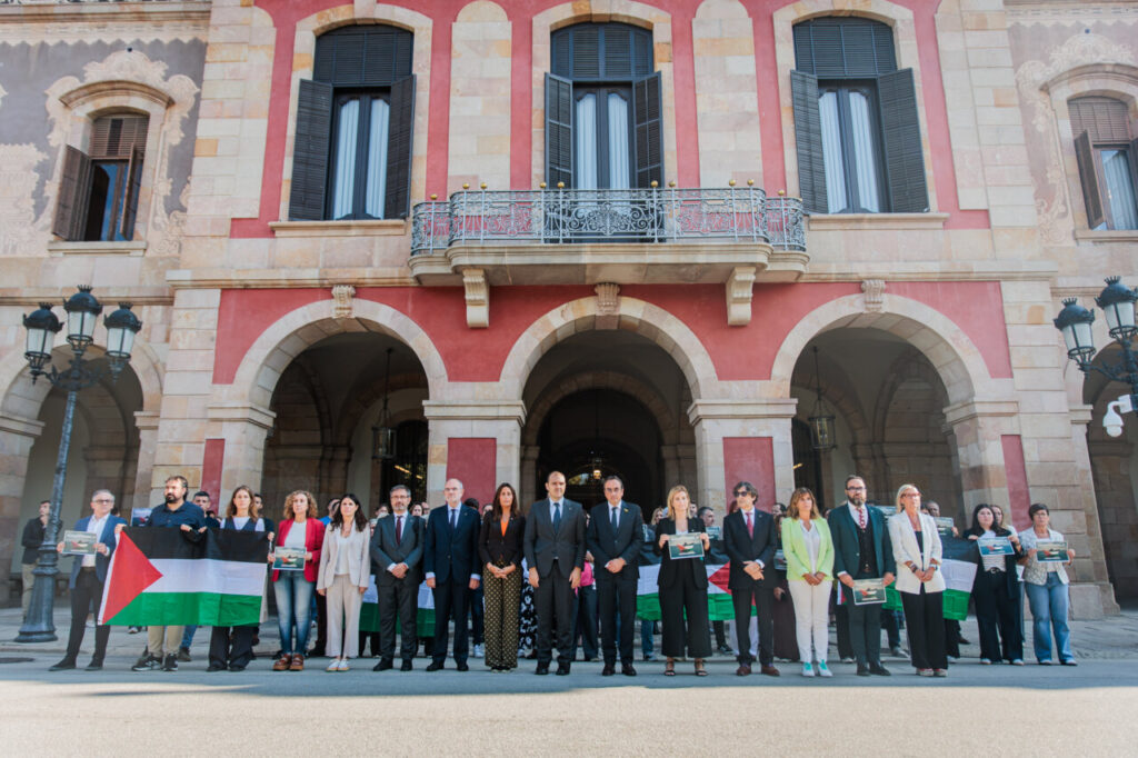 Concentració per Palestina davant del Parlament de Catalunya, el passat 2 d'octubre (Sergio Ramos Ladevesa - Parlament de Catalunya)