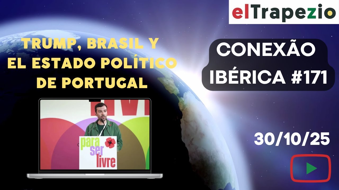 Imatge del programa Conexão Ibérica amb temes sobre Trump i Brasil.