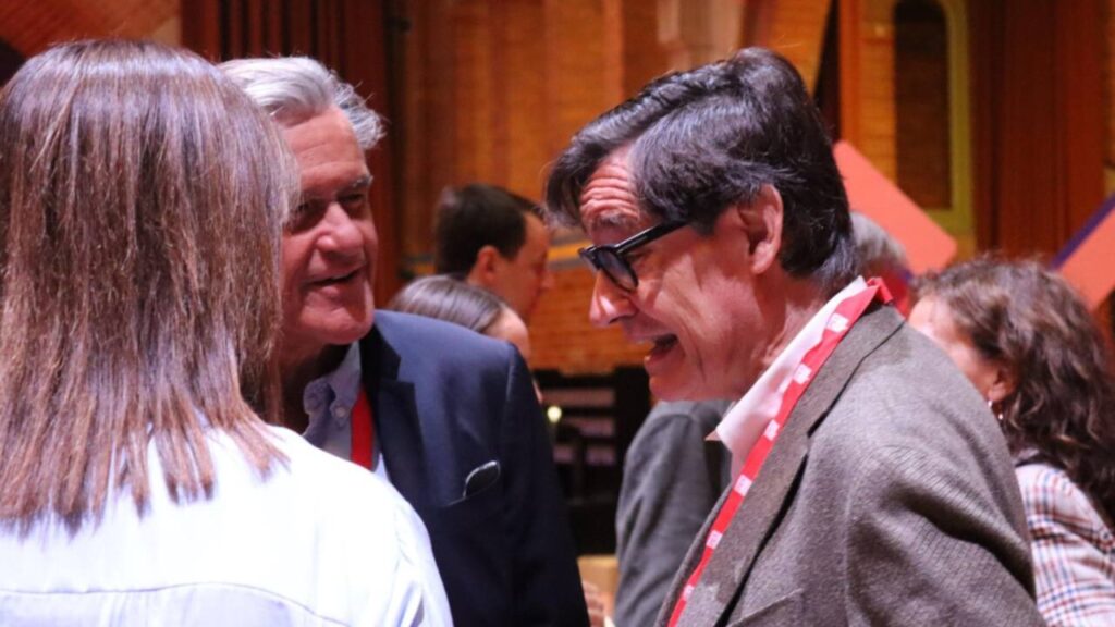 El presidente de la Generalitat, Salvador Illa, durante el congreso del PES en Ámsterdam este sábado (PSC)
