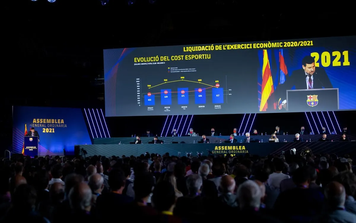 Intervenció d’Eduard Romeu a l’assemblea del Barça del 2021 (FC Barcelona)