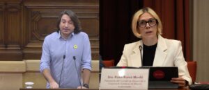 Francesc Dalmases i Rosa Romà al Parlament de Catalunya