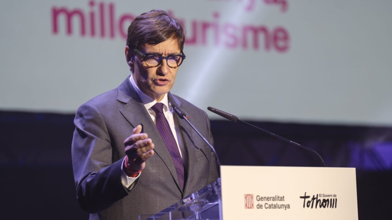 El presidente de la Generalitat, Salvador Illa, durante un acto de promoción del turismo catalán (Govern)
