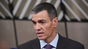 El presidente del Gobierno de España, Pedro Sánchez, a su llegada al Consejo Europeo (Roger Gutiérrez, ACN)