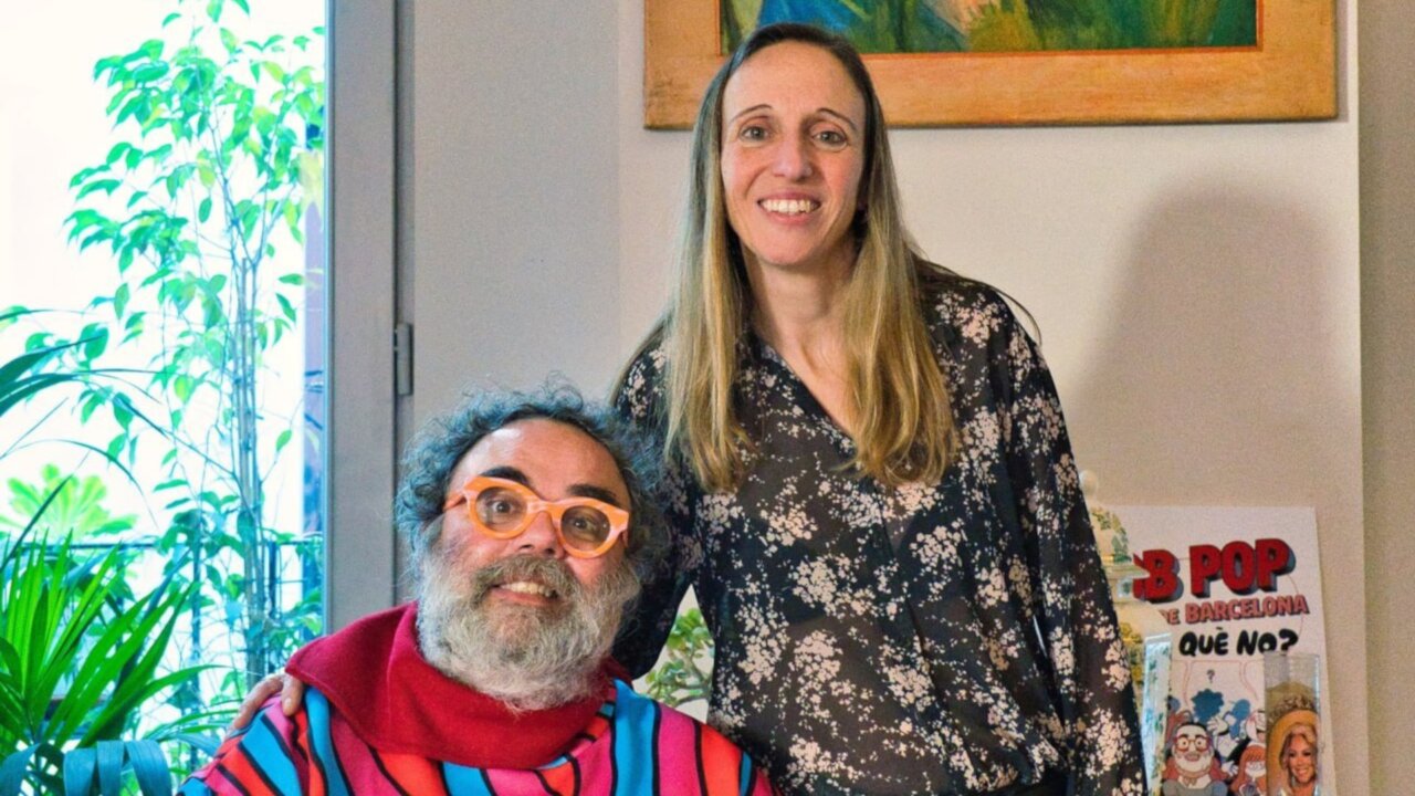 Bob Pop y Mar Trallero en la foto de presentación de la número dos de la candidatura (Candidatura de Bob Pop)