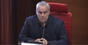 Jordi Borda parlant a la comissió de Control de la CCMA