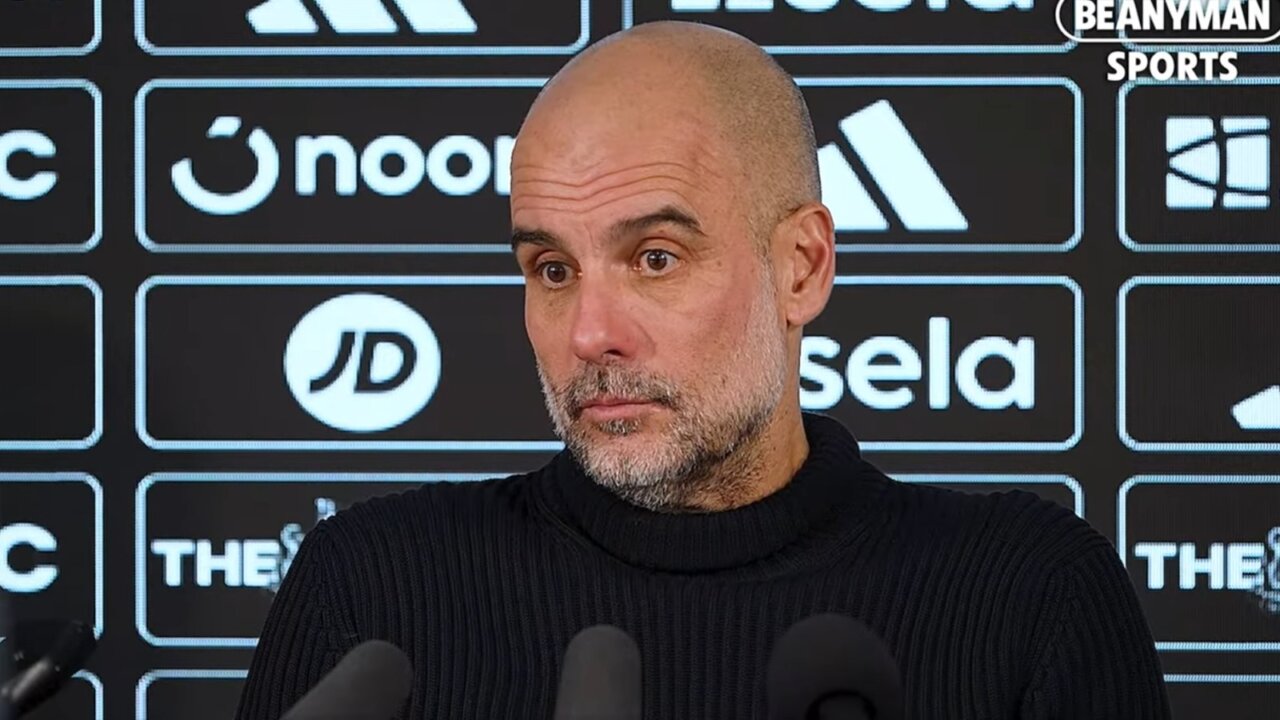 Pep Guardiola en rueda de prensa