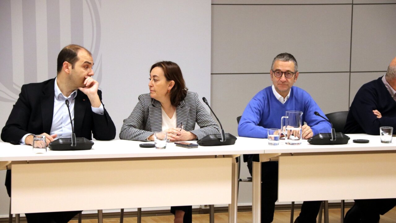 Reunión de seguimiento de la situación ferroviaria en Catalunya, en la sede del Departamento de Territorio (Jordi Bataller, ACN)