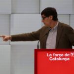 El president de la Generalitat i primer secretari del PSC, Salvador Illa, durant el Congrés Nacional del partit (Jordi Pujolar, ACN)