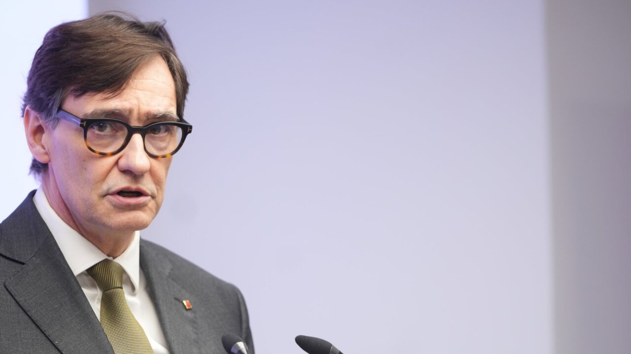 El presidente de la Generalitat, Salvador Illa, este miércoles en Madrid (Maria Asmarat i Miquel Vera, ACN)